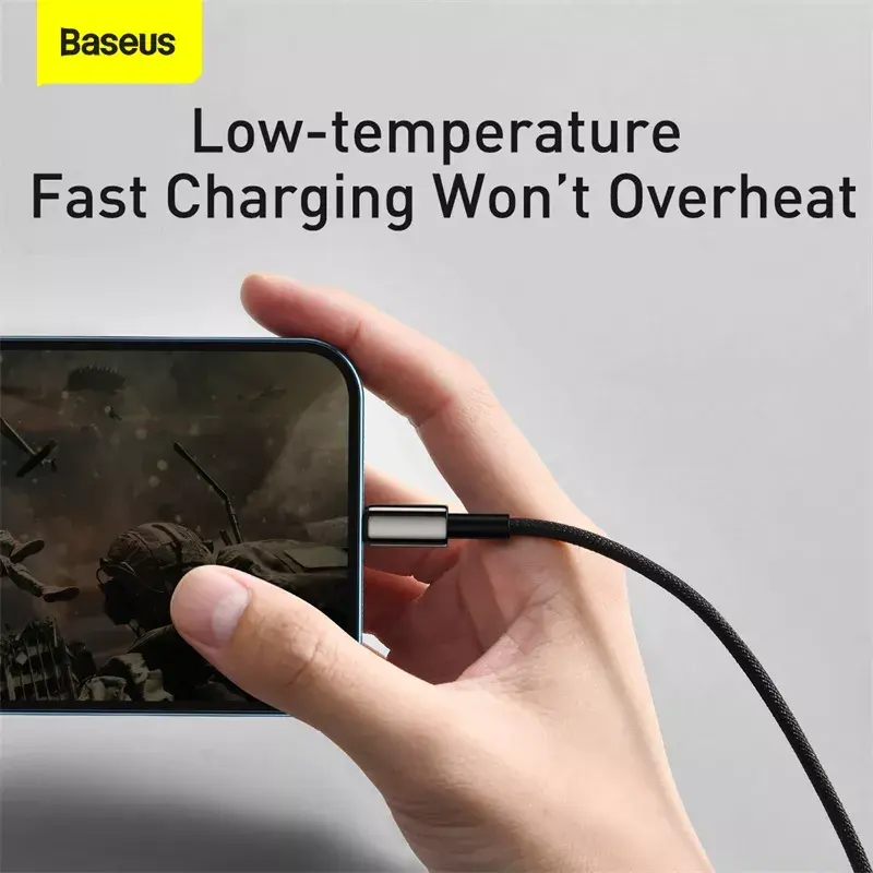 3-in-1 USB laidas Baseus Tungsten Gold CAMLTWJ-01