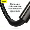 3-in-1 USB laidas Baseus Tungsten Gold CAMLTWJ-01