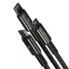3-in-1 USB laidas Baseus Tungsten Gold CAMLTWJ-01