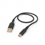 Hama Flexible USB laidas USB 2.0 1,5 m USB A USB C juodas