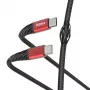 Hama Extreme USB kabelis USB 2.0 1,5 m USB-C juodas, raudonas
