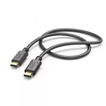 Hama įkrovimo laidas, USB-C – USB-C, 1 m, juodas
