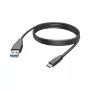 Hama 00201597 USB 2.0 laidas USB-C → USB-A 3 m juodas