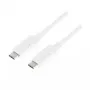 USB kabelis LogiLink CU0131 USB 3.2 Gen 2 1 m USB-C baltas
