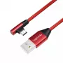 USB kabelis LogiLink CU0146 USB 2.0 1 m USB A USB C raudonas