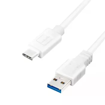 USB laidas LogiLink CU0177 USB 3.2 Gen 2 3m USB A USB C baltas