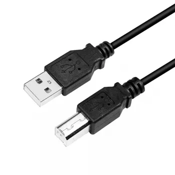 USB laidas LogiLink CU0008B 3m USB A – USB B juodas