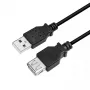 USB kabelis LogiLink CU0012B 5 m USB 2.0 A-A juodas