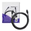 USB laidas Qoltec 52352 2,5 m USB 3.2 Gen 1 USB-C juodas