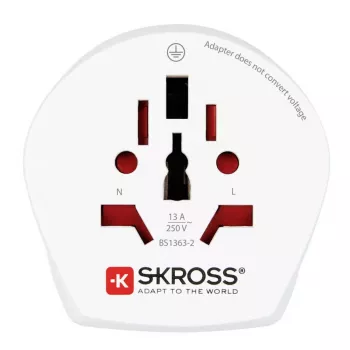 Maitinimo kištuko adapteris Skross Combo World to Israel