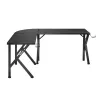 Kampinis žaidimų stalas Huzaro Hero 6.3 Black L-forma anglies pluošto danga 1540×1170×740 mm