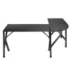 Kampinis žaidimų stalas Huzaro Hero 6.3 Black L-forma anglies pluošto danga 1540×1170×740 mm