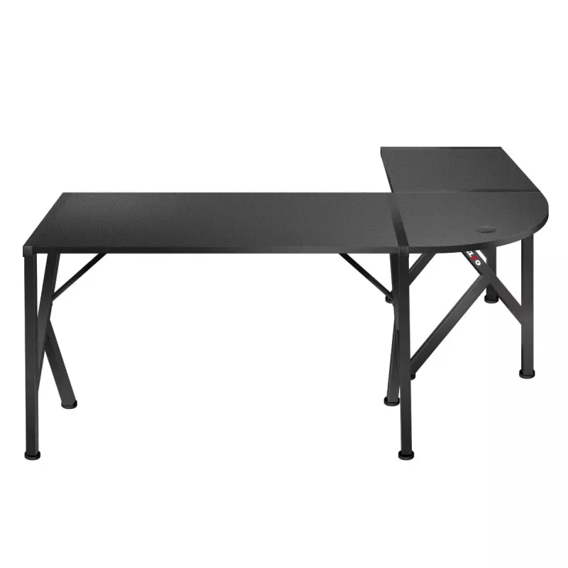 Kampinis žaidimų stalas Huzaro Hero 6.3 Black L-forma anglies pluošto danga 1540×1170×740 mm
