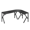 Kampinis žaidimų stalas Huzaro Hero 6.3 Black L-forma anglies pluošto danga 1540×1170×740 mm
