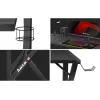 Kampinis žaidimų stalas Huzaro Hero 6.3 Black L-forma anglies pluošto danga 1540×1170×740 mm