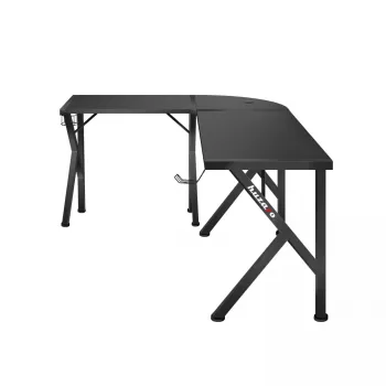 Kampinis žaidimų stalas Huzaro Hero 6.3 Black L-forma anglies pluošto danga 1540×1170×740 mm