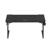 Ergonominis žaidimų stalas huzaro Hero 3.3 Black – tiesus stačiakampis 1400x600 mm, 740 mm aukštis, 15 mm stalviršis