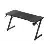 Ergonominis žaidimų stalas huzaro Hero 3.3 Black – tiesus stačiakampis 1400x600 mm, 740 mm aukštis, 15 mm stalviršis