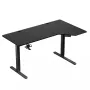 Gaminimo stalas huzaro Hero 9.1 Juodas – L formos MDF stalviršis, USB-C įkrovimas, LED valdymas, reguliuojamas aukštis 72–118 cm
