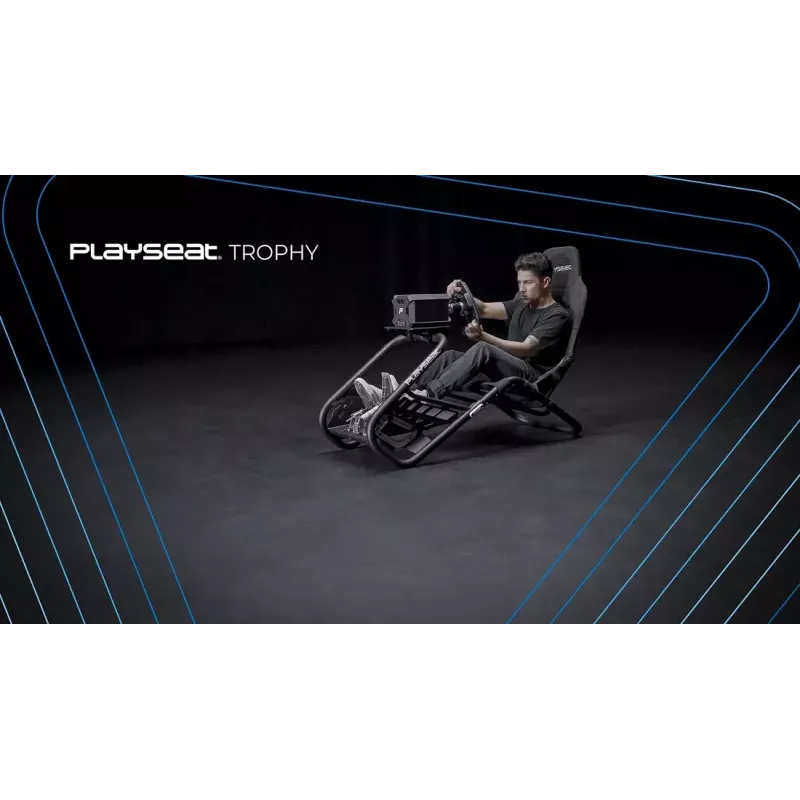 Universali žaidimų kėdė Playseat Trophy su apmušta sėdyne, juoda