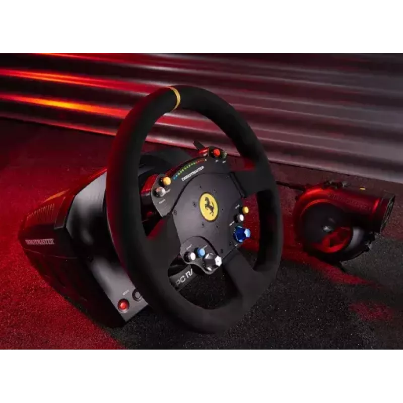 Thrustmaster TS-PC Racer Ferrari 488 Challenge Edition juodas USB 2.0 vairas Analoginis / Skaitmeninis
