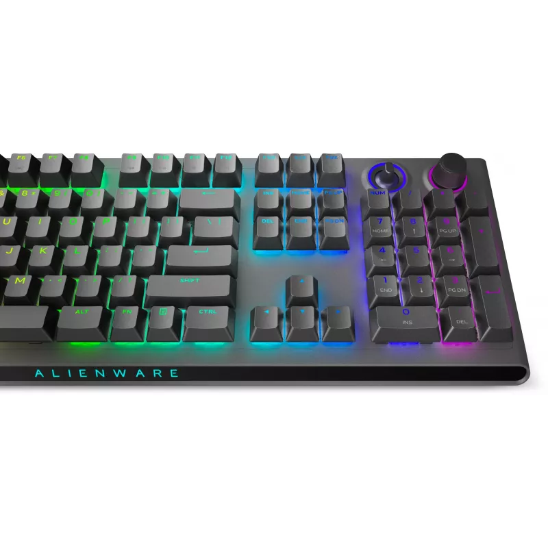 Alienware AW920K belaidė klaviatūra, trijų režimų (USB, RF belaidis, Bluetooth), pilka