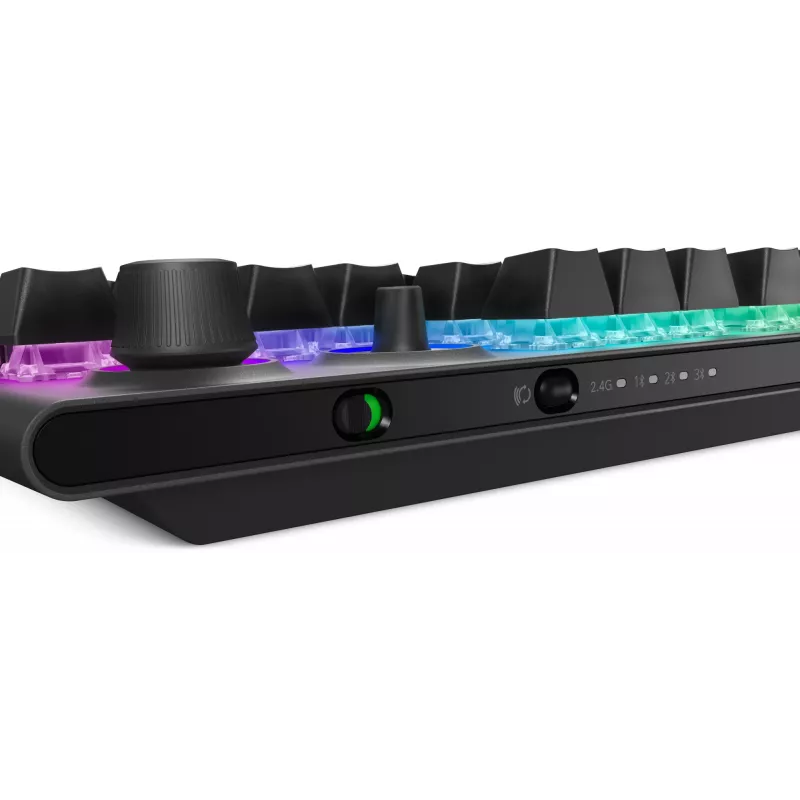 Alienware AW920K belaidė klaviatūra, trijų režimų (USB, RF belaidis, Bluetooth), pilka