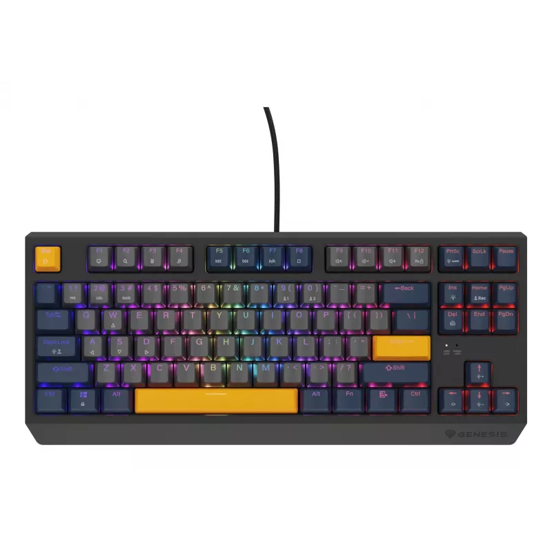 GENESIS Thor 230 TKL klaviatūra žaidimams USB QWERTY angliška mėlyna