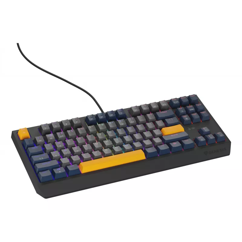 GENESIS Thor 230 TKL klaviatūra žaidimams USB QWERTY angliška mėlyna