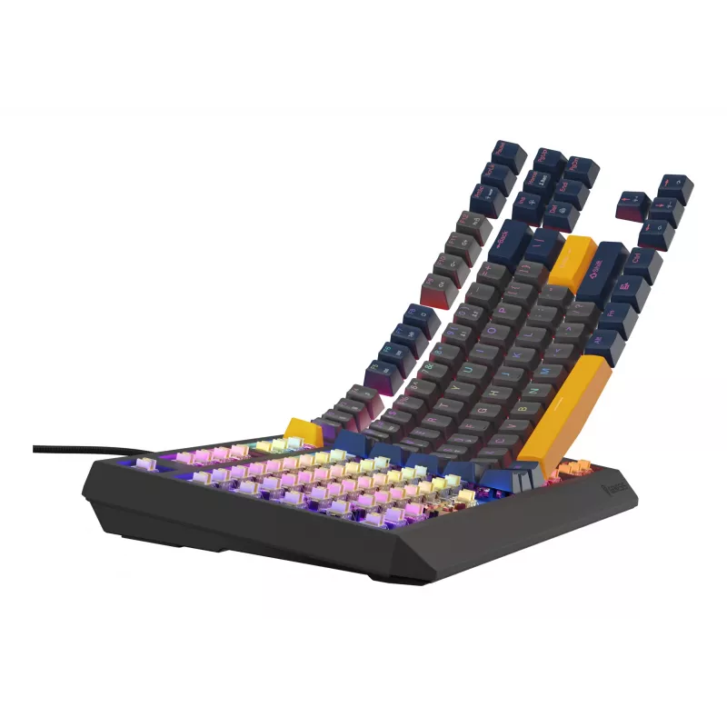 GENESIS Thor 230 TKL klaviatūra žaidimams USB QWERTY angliška mėlyna