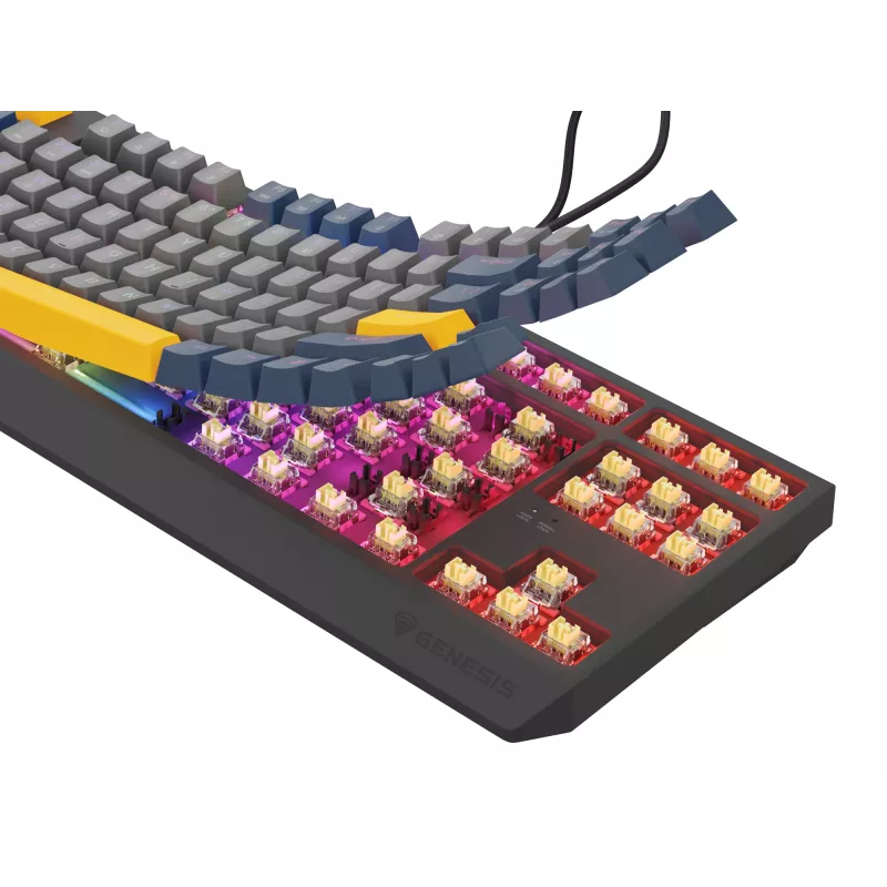 GENESIS Thor 230 TKL klaviatūra žaidimams USB QWERTY angliška mėlyna