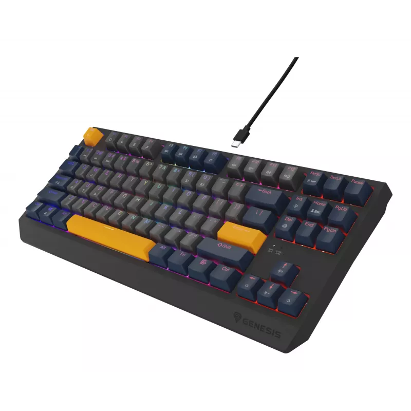 GENESIS Thor 230 TKL klaviatūra žaidimams USB QWERTY angliška mėlyna