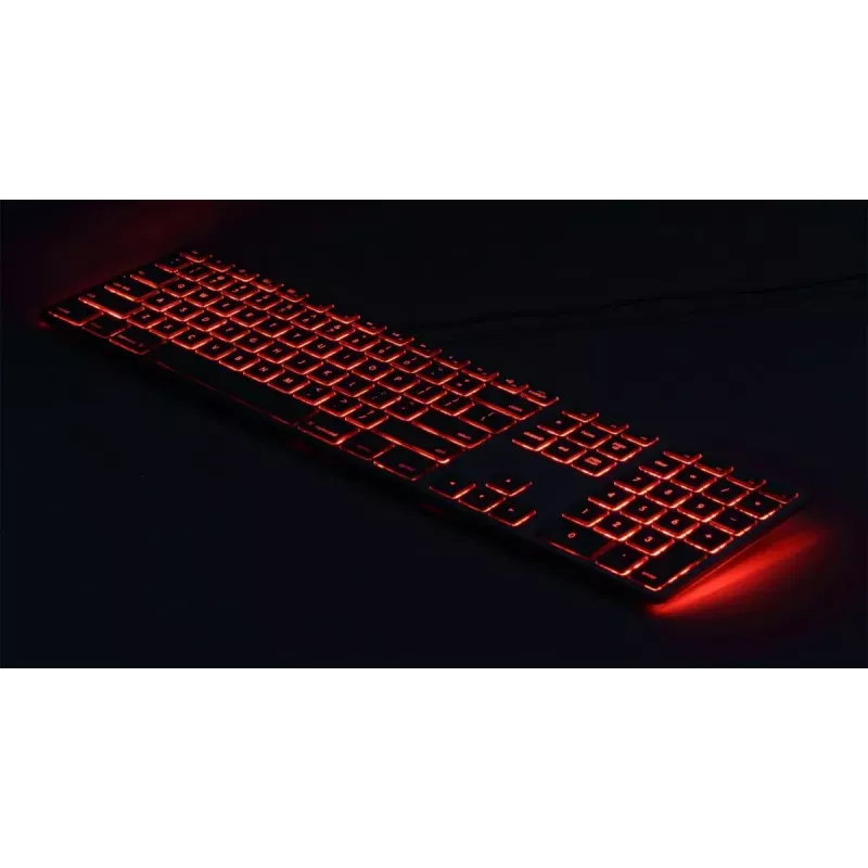 Matias FK318LB-UK Mac klaviatūra su RGB apšvietimu (laidinė, britiška), kosminės pilkos spalvos
