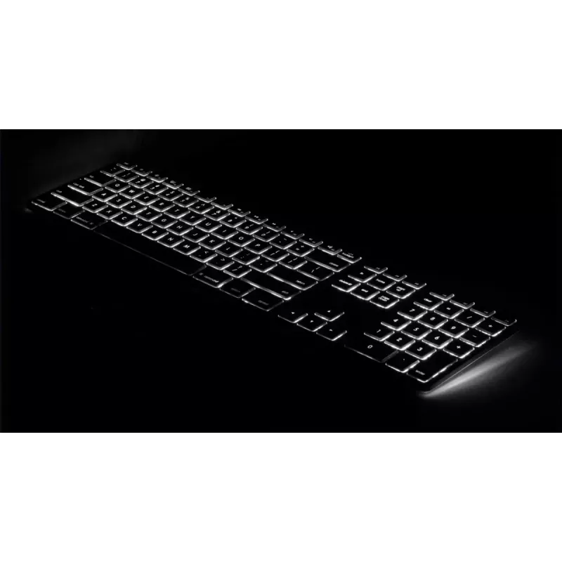 Matias FK318LB-UK Mac klaviatūra su RGB apšvietimu (laidinė, britiška), kosminės pilkos spalvos