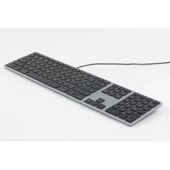 Mechaninė klaviatūra Matias FK318LB-UK RGB apšvietimas Space Gray – Tenkeyless, UK išdėstymas