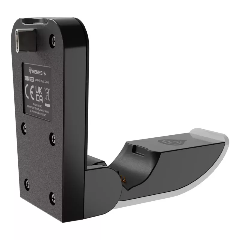 Įkrovimo sistema GENESIS Tin 300 Wired Black White, skirta PlayStation 5