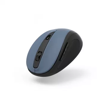 Hama MW-400 V2 RF belaidė optinė pelė, skirta dešinei rankai, 1600 DPI, juoda/mėlyna