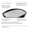 HP Wireless Mouse 200 (Pike Silver), ambidextrinė, optinė, RF belaidė, 1000 DPI, sidabrinė