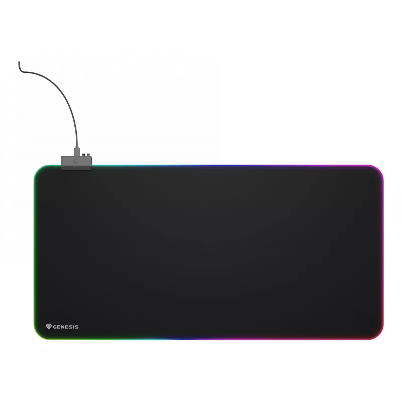 Pelėdės kilimėlis GENESIS Boron 500 XXL RGB, juodas