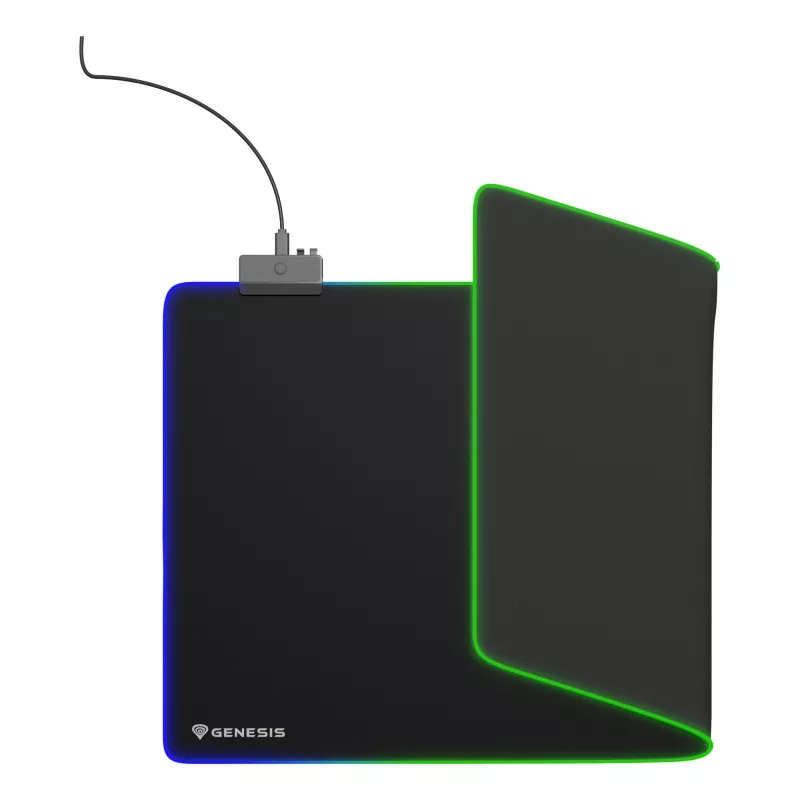 Pelėdės kilimėlis GENESIS Boron 500 XXL RGB, juodas