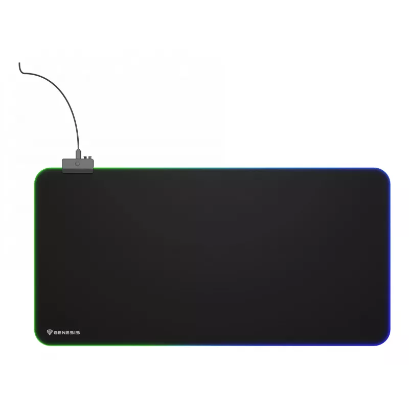 Pelėdės kilimėlis GENESIS Boron 500 XXL RGB, juodas