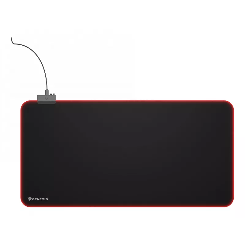 Pelėdės kilimėlis GENESIS Boron 500 XXL RGB, juodas