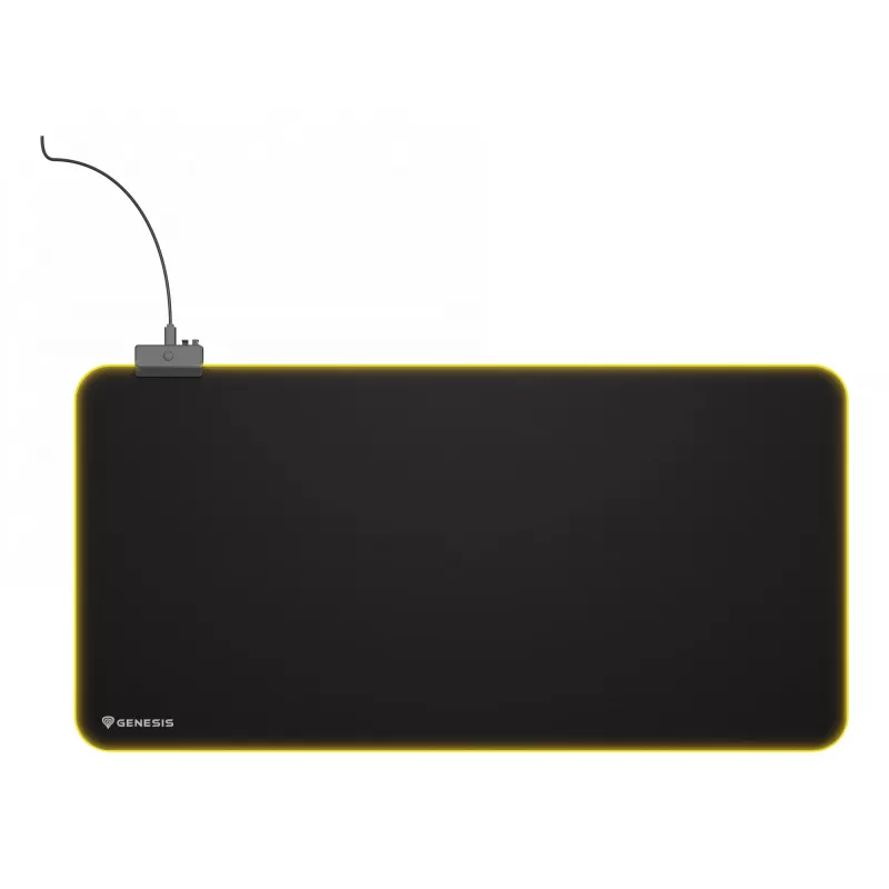 Pelėdės kilimėlis GENESIS Boron 500 XXL RGB, juodas