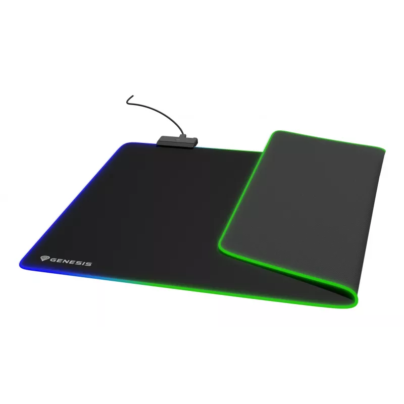Pelėdės kilimėlis GENESIS Boron 500 XXL RGB, juodas