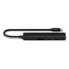 Satechi ST-P6SK daugiafunkcis plonas USB-C šakotuvas 6 viename: USB-C, 2x USB-A, 4K HDMI, micro/SD kortelių skaitytuvas