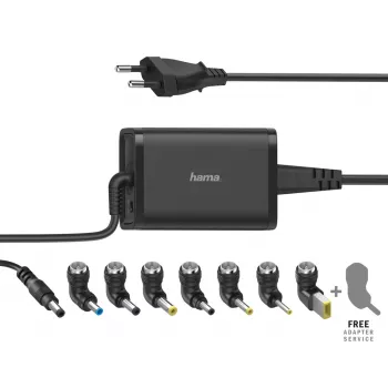 Hama 200001 Nešiojamojo kompiuterio maitinimo adapteris, juodas, AC vidaus