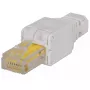 Intellinet RJ45 modulinis kištukas, beįrankis jungiklis, Cat5/5e/6, 22–26 AWG vientisi ir vyti UTP kabeliai