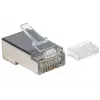 Intellinet Pro Line RJ45 moduliniai kištukai, Cat6, STP, 3 kontaktų, kietai ir vytai vielai, 50 µ auksuoti kontaktai, 90 vnt.