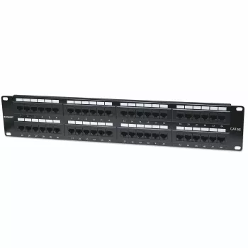 Intellinet jungčių skydas, Cat5e, UTP, 48 prievadų, 2U, juodas