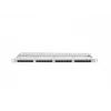 LANBERG PPU6-0024-S skirstomasis skydas, 24 prievadai, Cat6, metalinis, 0,5U, 440×22,3×99 mm